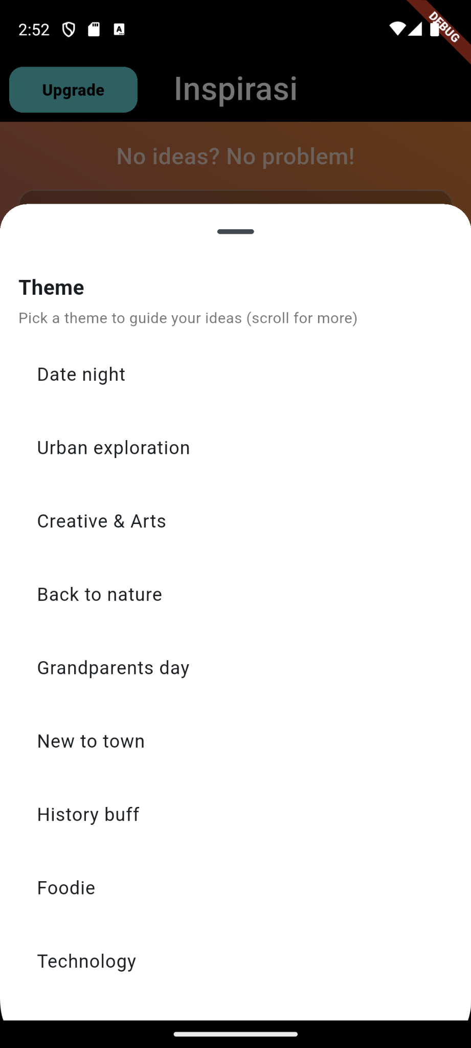 Inspirasi theme filter